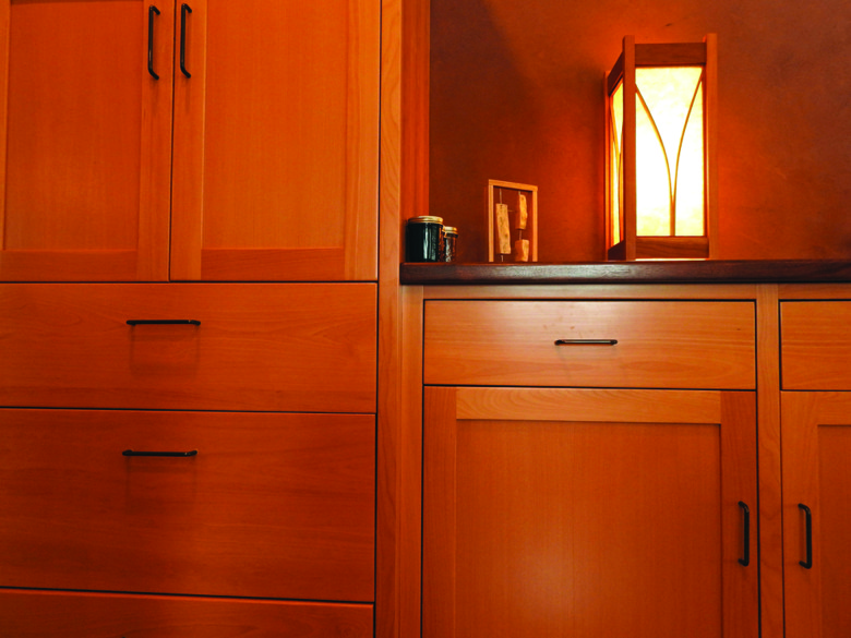 Kitchen cabinetry in beech, Rick Swanson.  Photo  Mary KiesauMountain Kind Photography