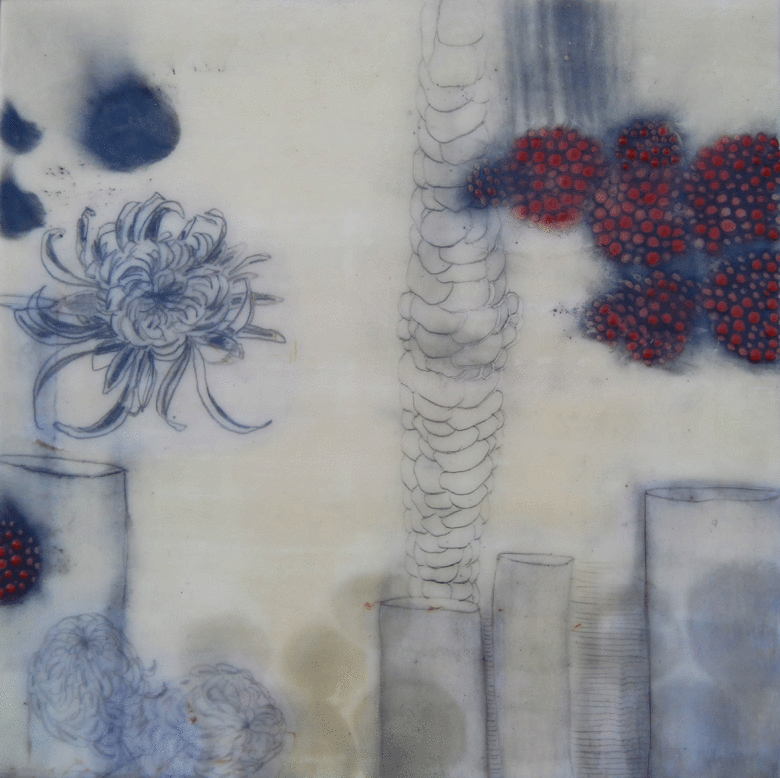 Stephanie-Hargrave,-Consequence,-encaustic--(14x14)